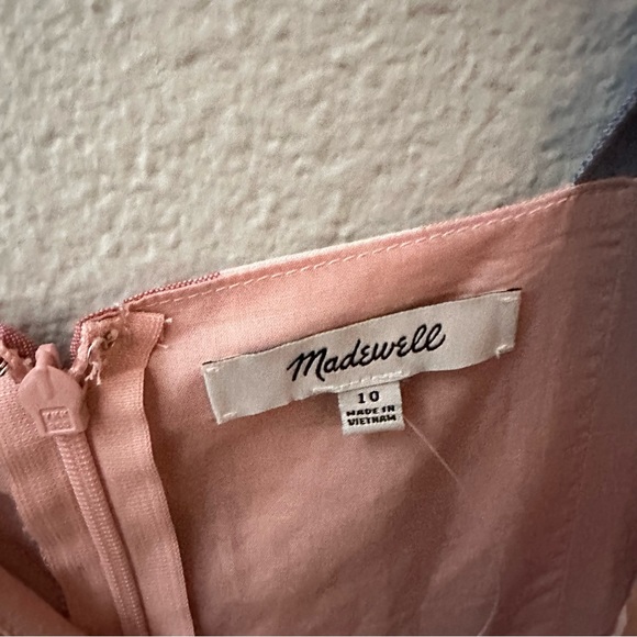 Madewell rainbow stripe tie bow front midi dress women’s 10 - Picture 11 of 11